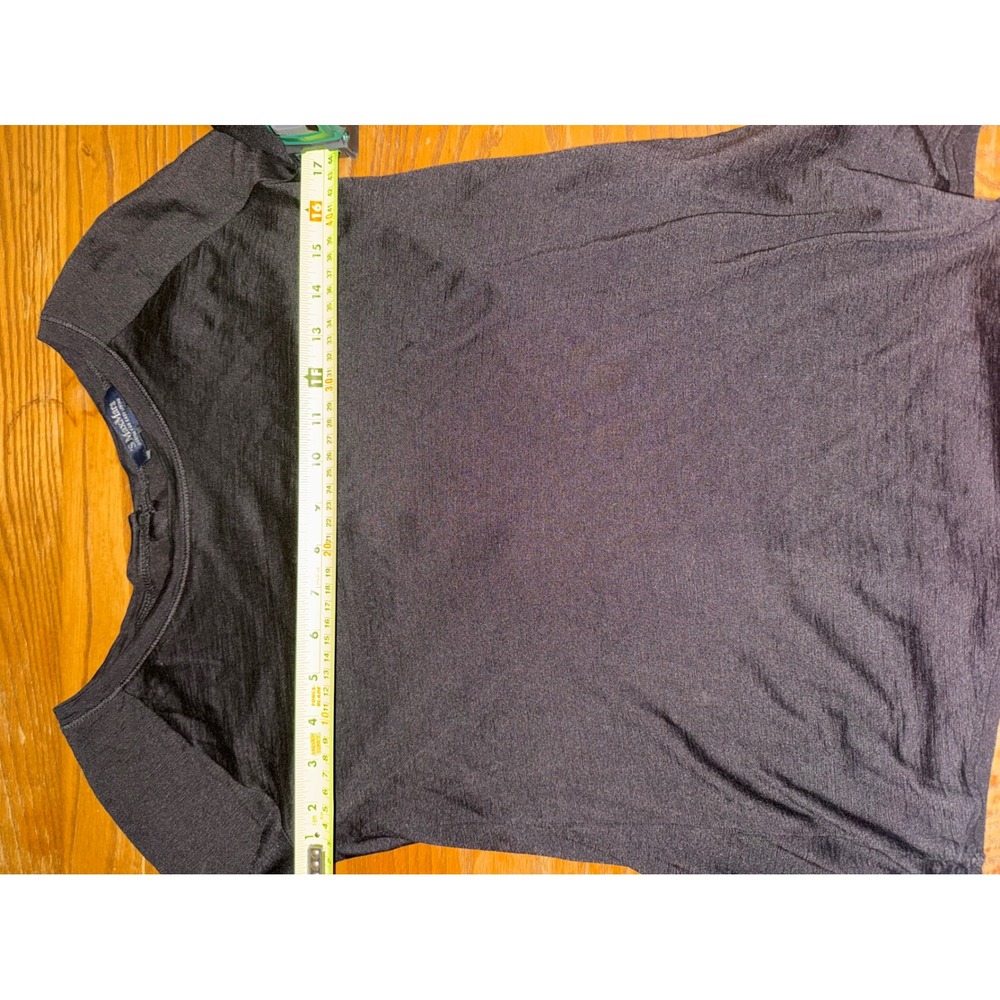 S Max Mara Black Long Sleeve Button Back Top Shirt Womens Size Small - Picture 4 of 6